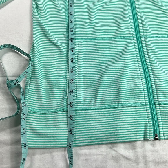 Made for Life PM Green Striped Hoodie Jacket - Picture 15 of 15